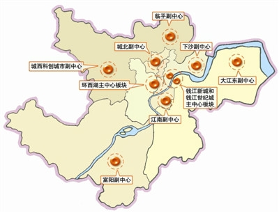 杭州“十三五”楼宇经济布局确定:两大主中心，七大副中心