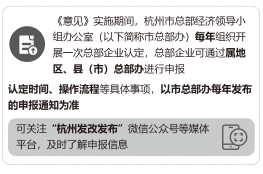 《关于推动杭州总部经济高质量发展的实施意见》解读